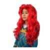 Cosplay mermaid red children's curly hair European-style wig for performance female curly wig