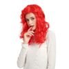 Cosplay mermaid red children's curly hair European-style wig for performance female curly wig