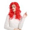 Cosplay mermaid red children's curly hair European-style wig for performance female curly wig