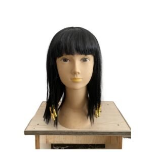 Queen of Egypt wig, COS party costume, Egyptian wig, decorated with beads, small braided wig, BOBO hairstyle wig