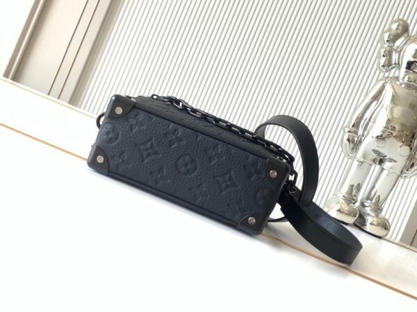 Premium packaging set. Model number M55702. Full leather embossed. Soft Trunk mini handbag.