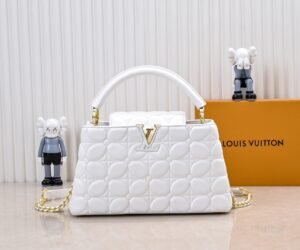 Louis Vuitton Capucines BB White Handbag