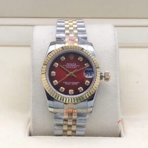 Rolex 31mm Leopard Red Stone Pattern Dial