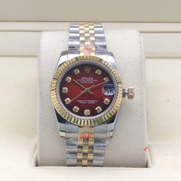 Rolex 31mm Leopard Red Stone Pattern Dial