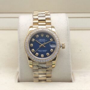 Rolex 31mm Leopard Blue Stone Pattern Dial
