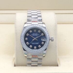 Rolex 31mm Leopard Blue Stone Pattern Dial
