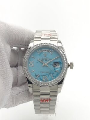 Rolex 36mm square bezel with Roman-shaped bezel face