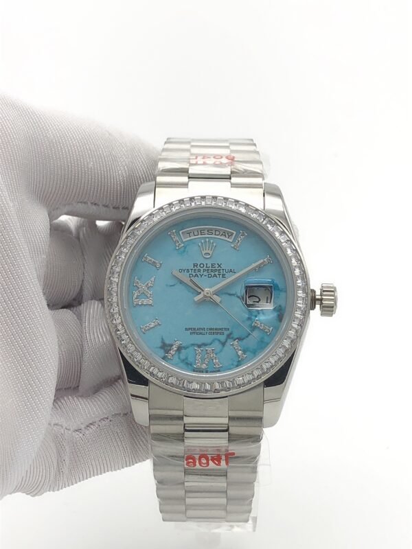 Rolex 36mm square bezel with Roman-shaped bezel face