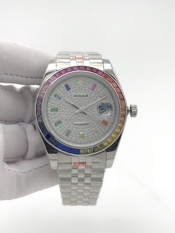 Rolex 41mm new square-cut diamond model