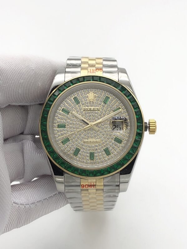 Rolex 41mm new square-cut diamond model