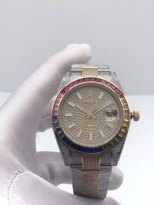 Rolex 41mm Rainbow Ring Celestial Star