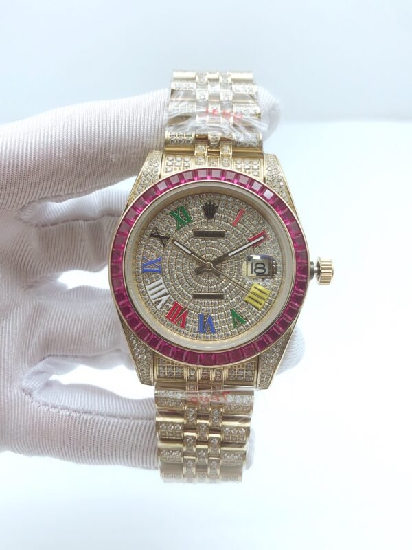 Rolex 41mm Colorful Roman Numerals