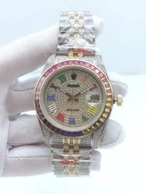 Rolex 41mm Colorful Roman Numerals