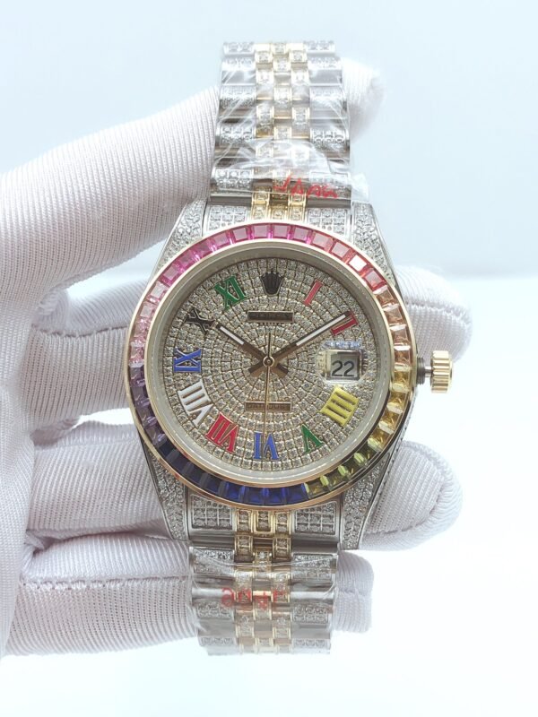 Rolex 41mm Colorful Roman Numerals